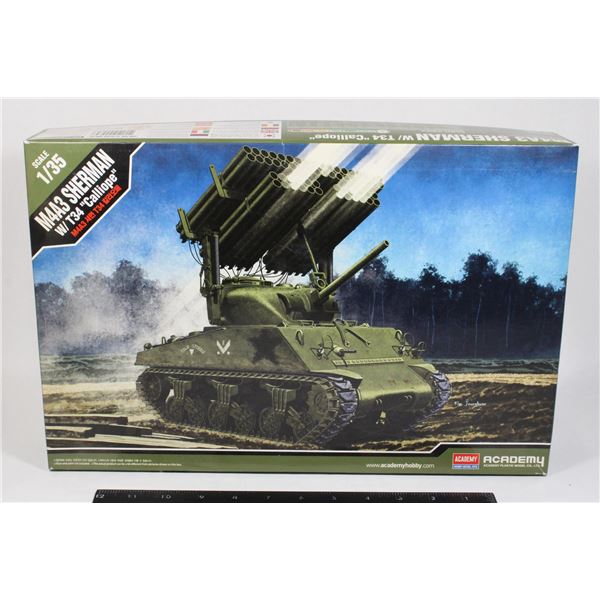 #1549 Academy 1:35 M4A3 Sherman T34 Calliope Tank