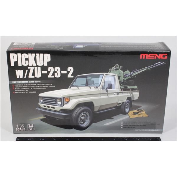 #1557 MENG 1:35 Pickup w/ZU-23-2 Technical Model