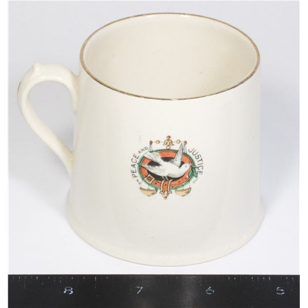 #1586 WW1 Royal Doulton 1919 June 28th Peace Cup