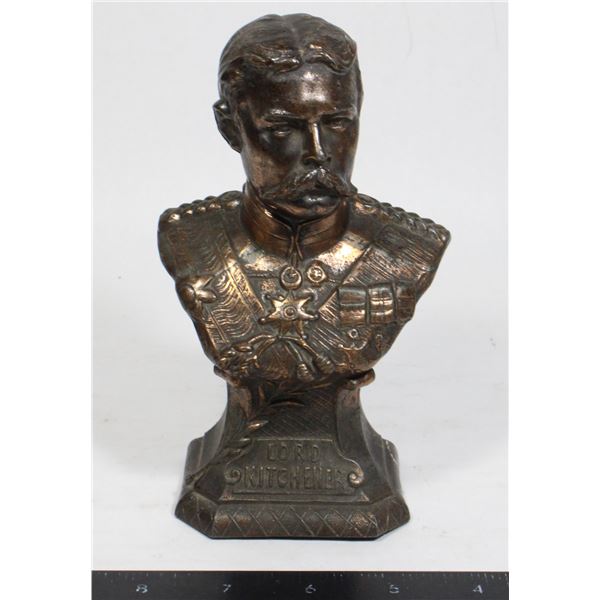 #1608 Lord Kitchener Metal Statue Bust