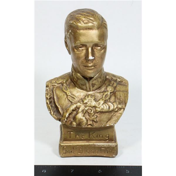 #1609 King Edward VIII Bust Statue Plaster 1936