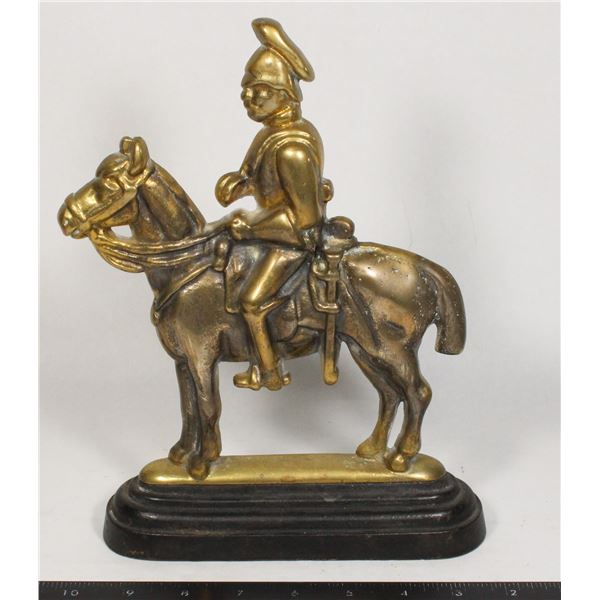 #1614 Heavy Brass British Guards Horseback Statue