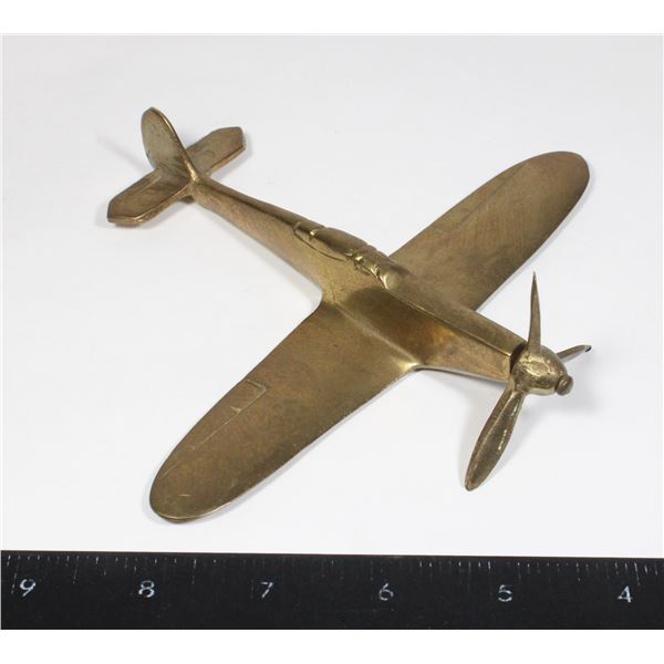 #1615 Brass World War Two British Spitfire Statue