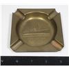 Image 1 : #1617 RMS Aquitania Brass Ash Tray Ocean Liner