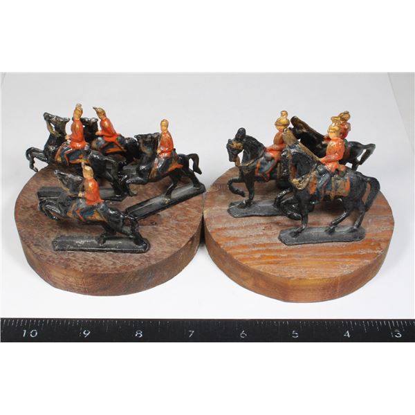 #1622 Set of 8 Antique Lead British Toy Soldiers