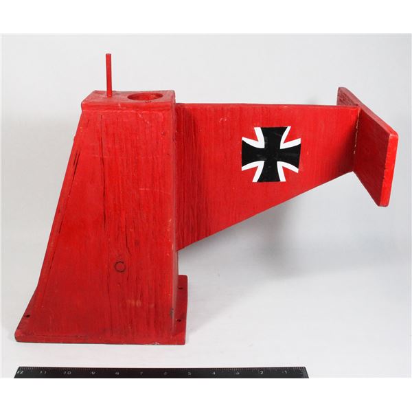 #1627 Novelty Red Baron Airplane Birdhouse