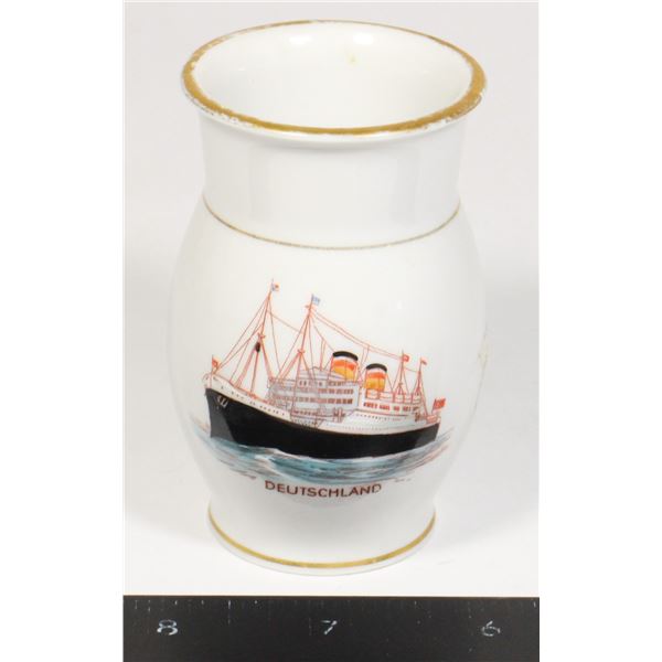 #1640 German Porcelain Deutschland Passenger Ship