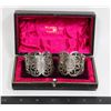 Image 1 : #1688 Sterling Silver Napkin Rings 70 Grams 1911