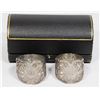 Image 2 : #1688 Sterling Silver Napkin Rings 70 Grams 1911