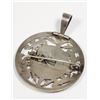 Image 2 : #1692 Ornate Silver Pin Broach Ladies Jewelry