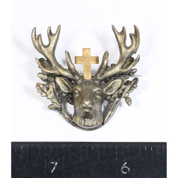 #1695 Antique Saint Hubertus Hunter Pin