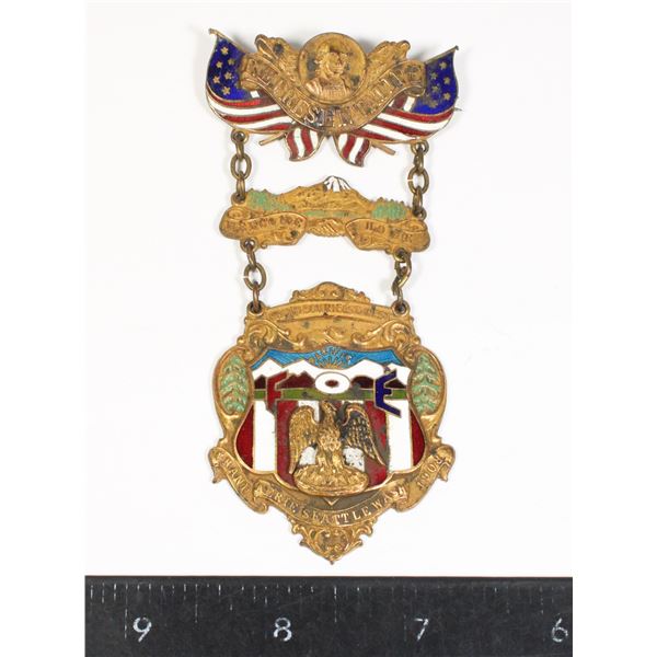 #1715 1908 USA Fraternal Order of Eagles Medal