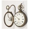 Image 5 : #1729 Antique Keywind Pocket Watch Sterling Silver