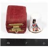 Image 1 : #1758 Scottish Highlander Porcelain Thimble Boxed