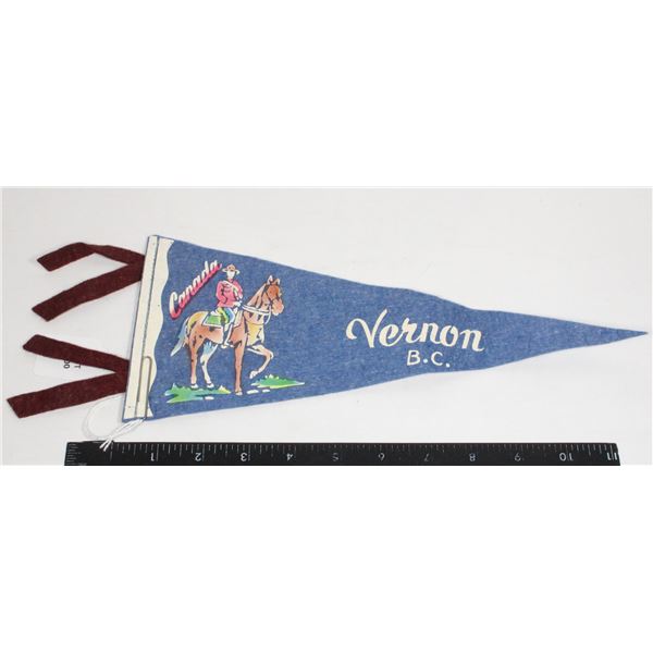 #1800  Vernon BC Pennant RCMP Mountie Design