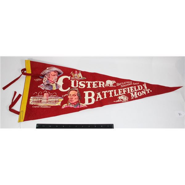 #1807 Custer Battlefield Montana Souvenir Pennant