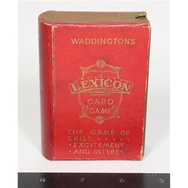 #1826 Waddington's  Lexicon Gard Game in case