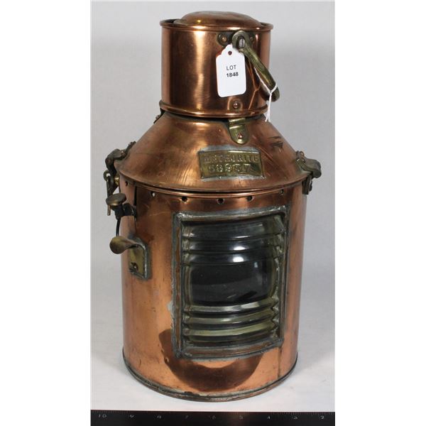 #1848 Nautical Ships Signal Lantern Meteorite