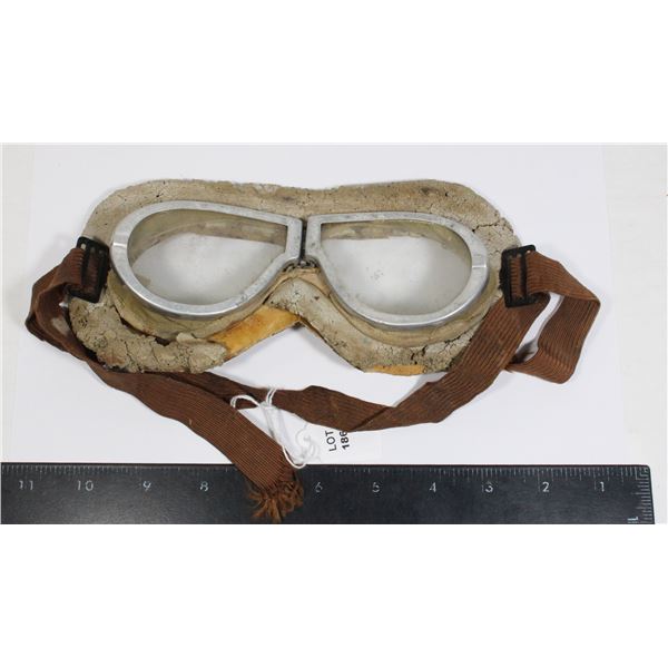 #1867 Vintage Motorcycle Airplane Car Goggles