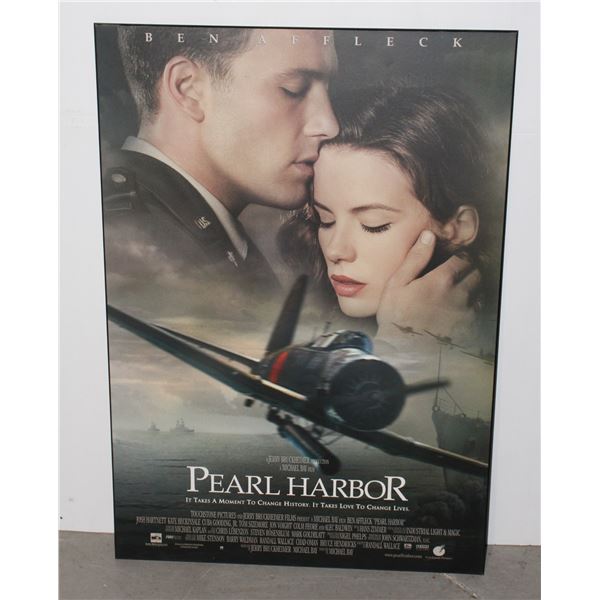 #1879 2001 Pearl Harbour wood backed poster