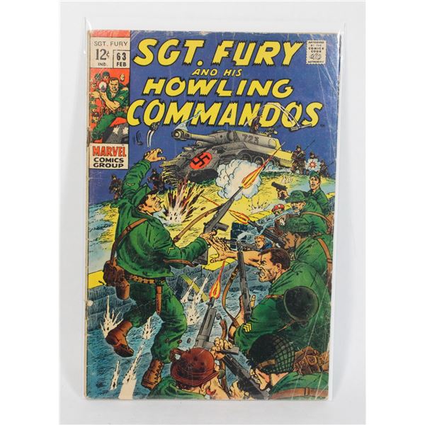 #1951 Marvel Comics Sgt Fury #63 February 1969
