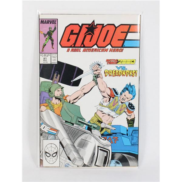 #1954 Marvel Comics  G.I. Joe ARAH #81 Dec 1988