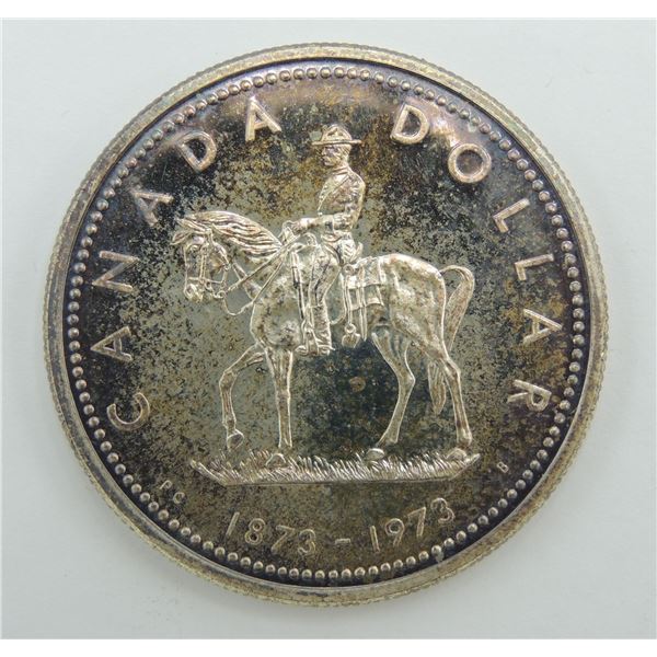 #3 1973 Canadian $1 Silver Dollar Coin RCMP Cased