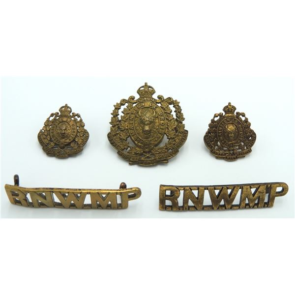 #6 RNWMP Royal North West Mounted Police Cap Badge