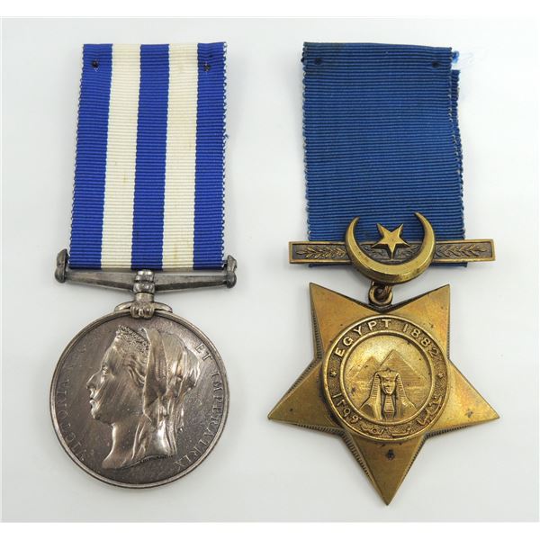 12 1882 Egypt Medal Khedive's Star West Kent Reg
