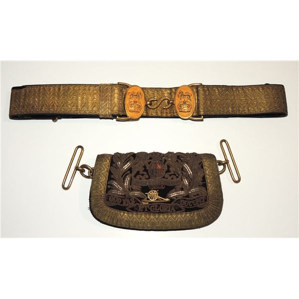 24 1800s Royal Artillery Officers Pouch Badge Set