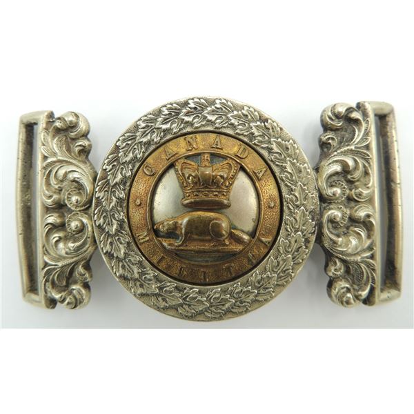 25 1800's Victorian Canadian Milita Belt buckle