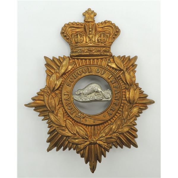 27 Royal School of Infantry Canadian Helmet Plate