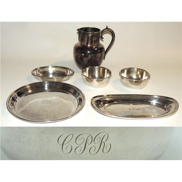 48 CPR Canadian Pacific Railroad Silver Plate Set