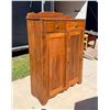 Image 2 : ANTIQUE WOODEN STORAGE CABINET