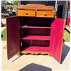Image 4 : ANTIQUE WOODEN STORAGE CABINET