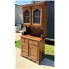 Image 1 : ANTIQUE WOODEN CURIO CABINET