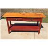 Image 1 : TWO TONE SOFA TABLE WITH DRAWERS