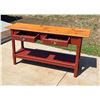 Image 2 : TWO TONE SOFA TABLE WITH DRAWERS