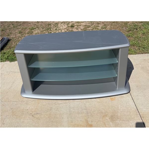 GLASS FRONT TV STAND
