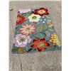 Image 1 : FLORAL AREA RUG 3-FT-6-IN X 5-FT 6-IN - MATCHES THE RUG IN LOT 14