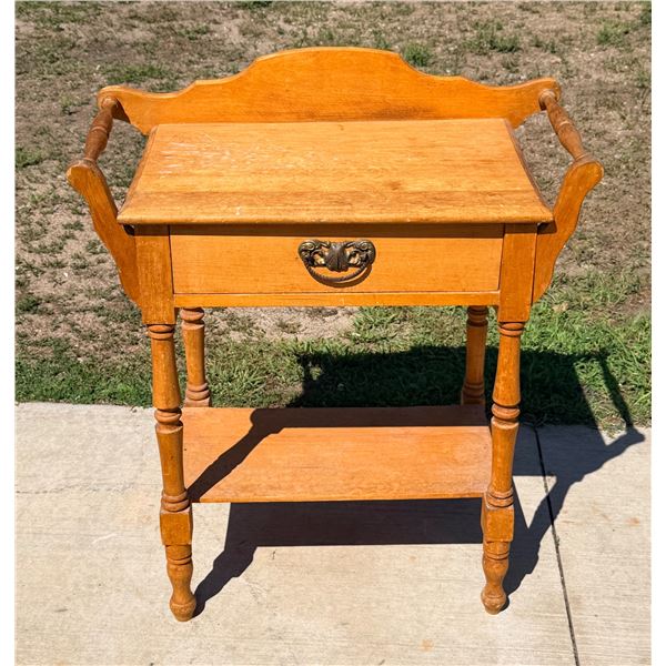 ANTIQUE WOODEN PHONE STAND