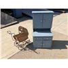 Image 1 : CHILDREN’S CUPBOARD AND BABY BUGGY