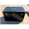 Image 13 : METAL STEAMER TRUNK WITH INTACT TOP CASE - IN GREAT CONDITION