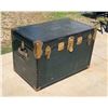 Image 3 : METAL STEAMER TRUNK WITH INTACT TOP CASE - IN GREAT CONDITION
