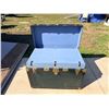 Image 8 : METAL STEAMER TRUNK WITH INTACT TOP CASE - IN GREAT CONDITION