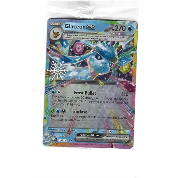 Pokemon Glaceon ex Holiday Calendar Holo Promo 026/131 - Sealed