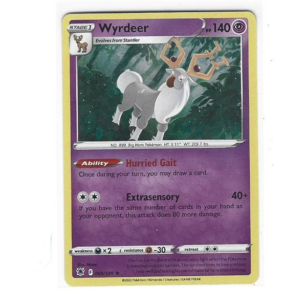 Pokemon Wyrdeer Holo Rare 069/189