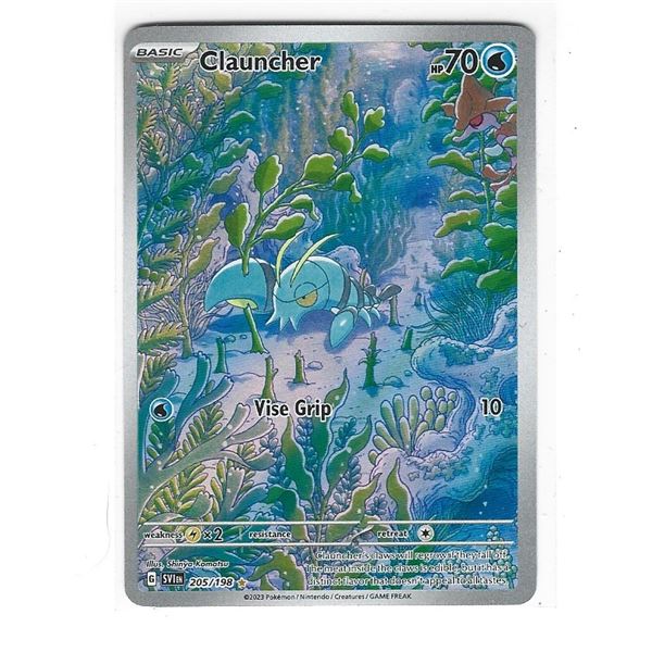 Pokemon Clauncher Illustration Rare Holo 205/198
