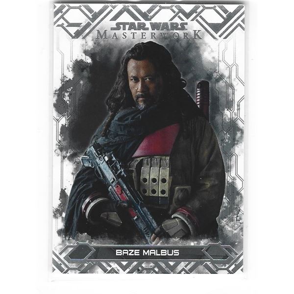 2017 Star Wars Masterwork card #17 Baze Malbus