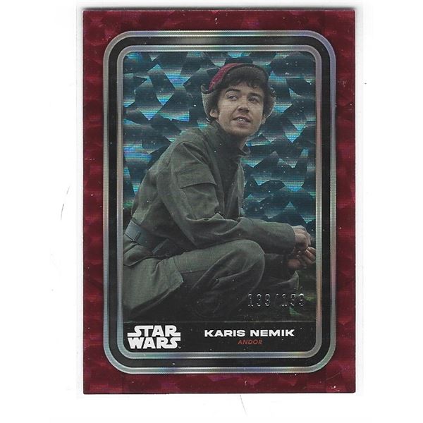 2023 Topps Star Wars Flagship card #59 Karis Nemik Red Foil #d 139/199